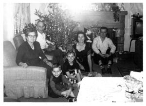 Grandma and Grandpa Fry, Terry, Gladys, Gladys and Gordon
