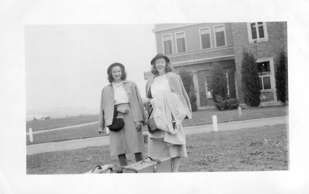 Loretta Frisch and Ruth Lambert Field on way to Seattle